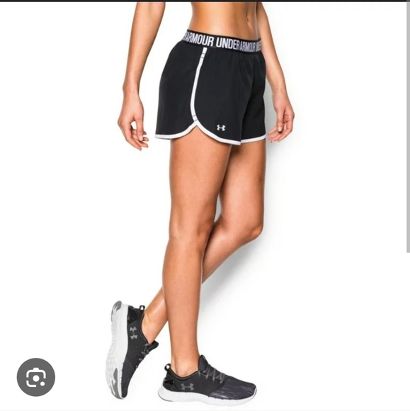 WOMEN'S UA PERFECT PACE SHORT PHANTOM GRAY - Picture 5 of 6